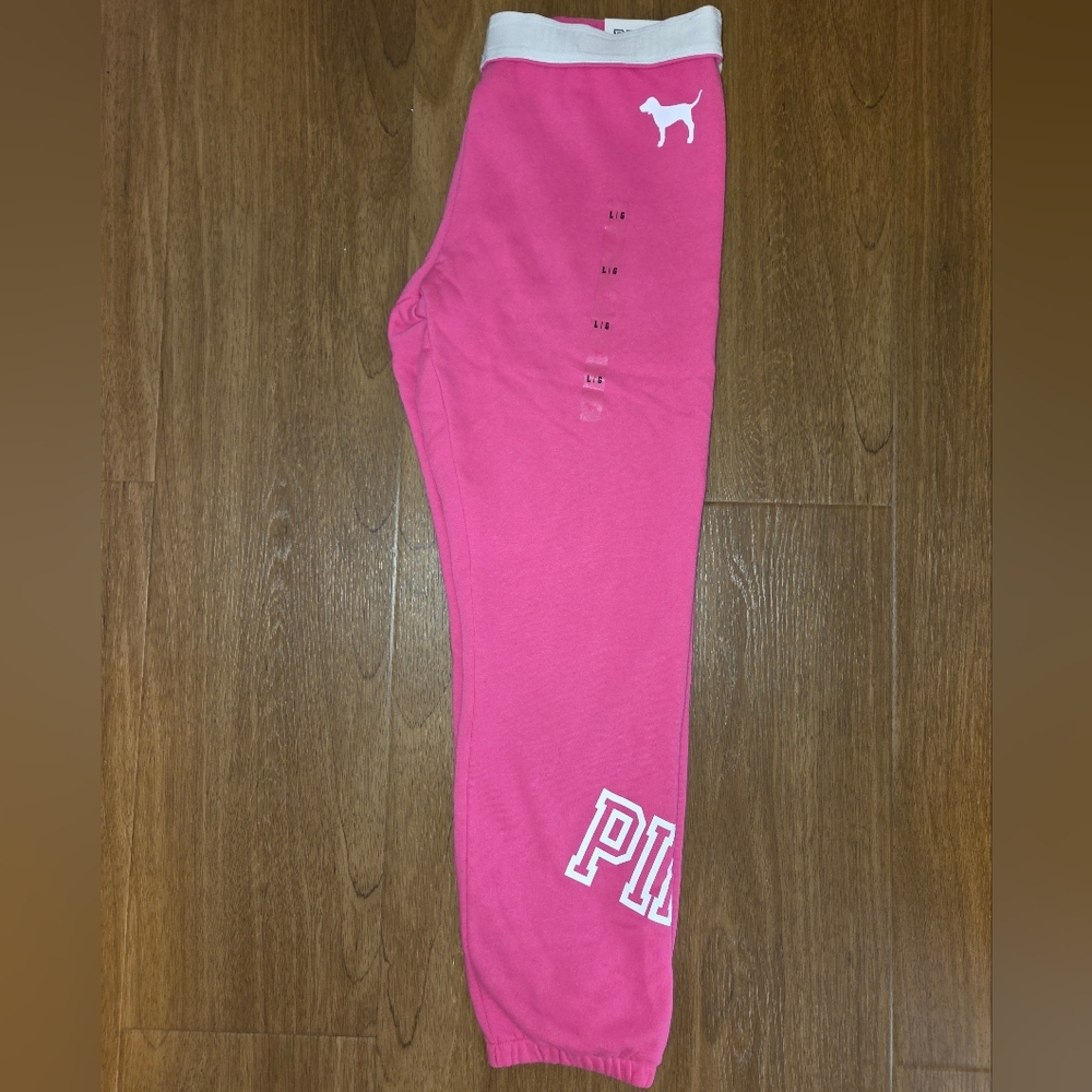 PINK Victoria's Secret Pink Joggers with White Accents